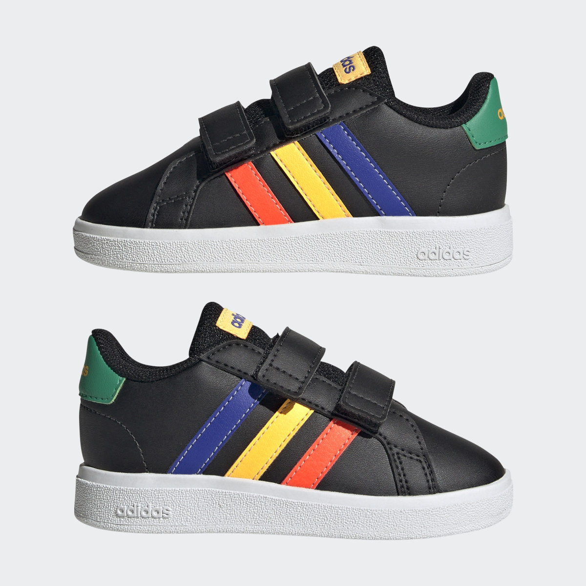 Adidas Grand Court Lifestyle Hook and Loop Shoes. 8