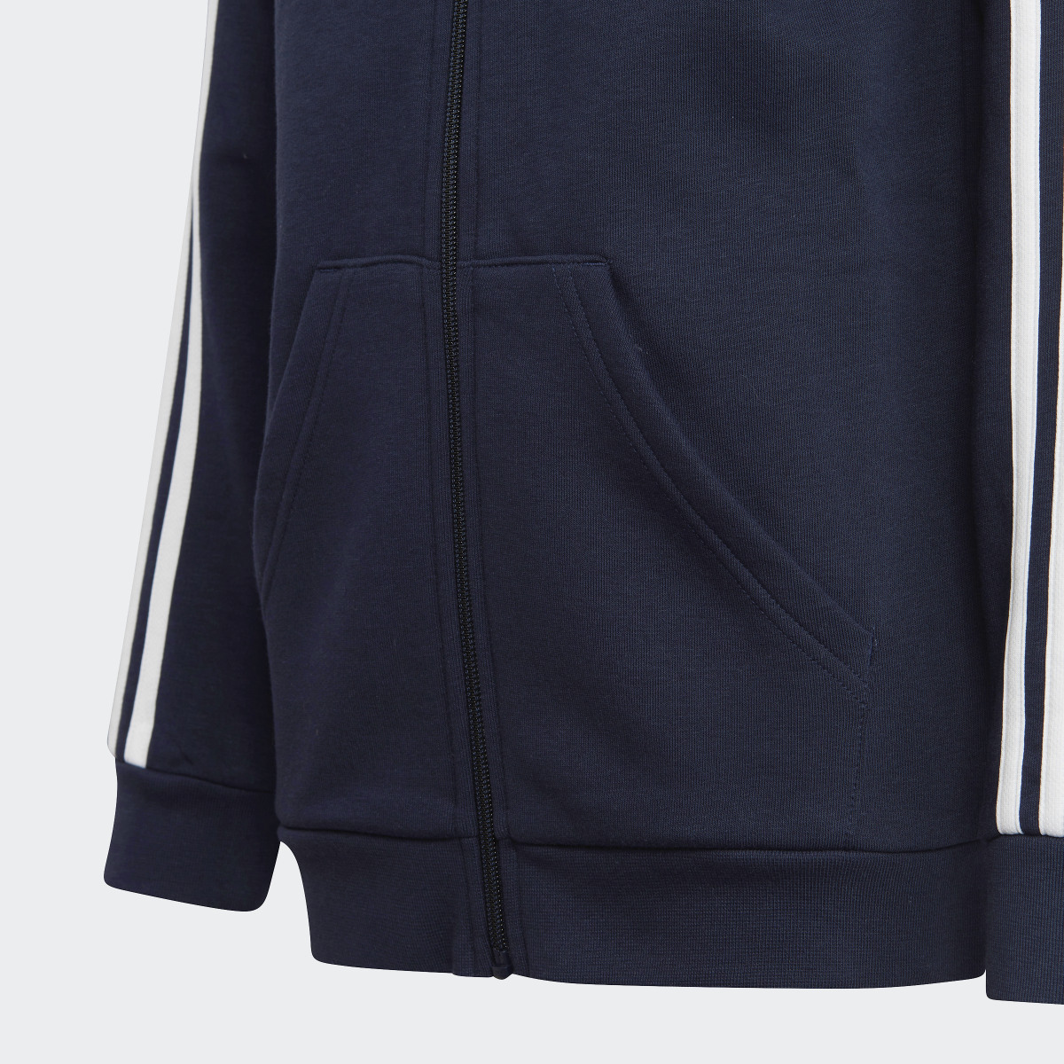 Adidas Essentials 3-Stripes Fleece Full-Zip Hoodie. 5