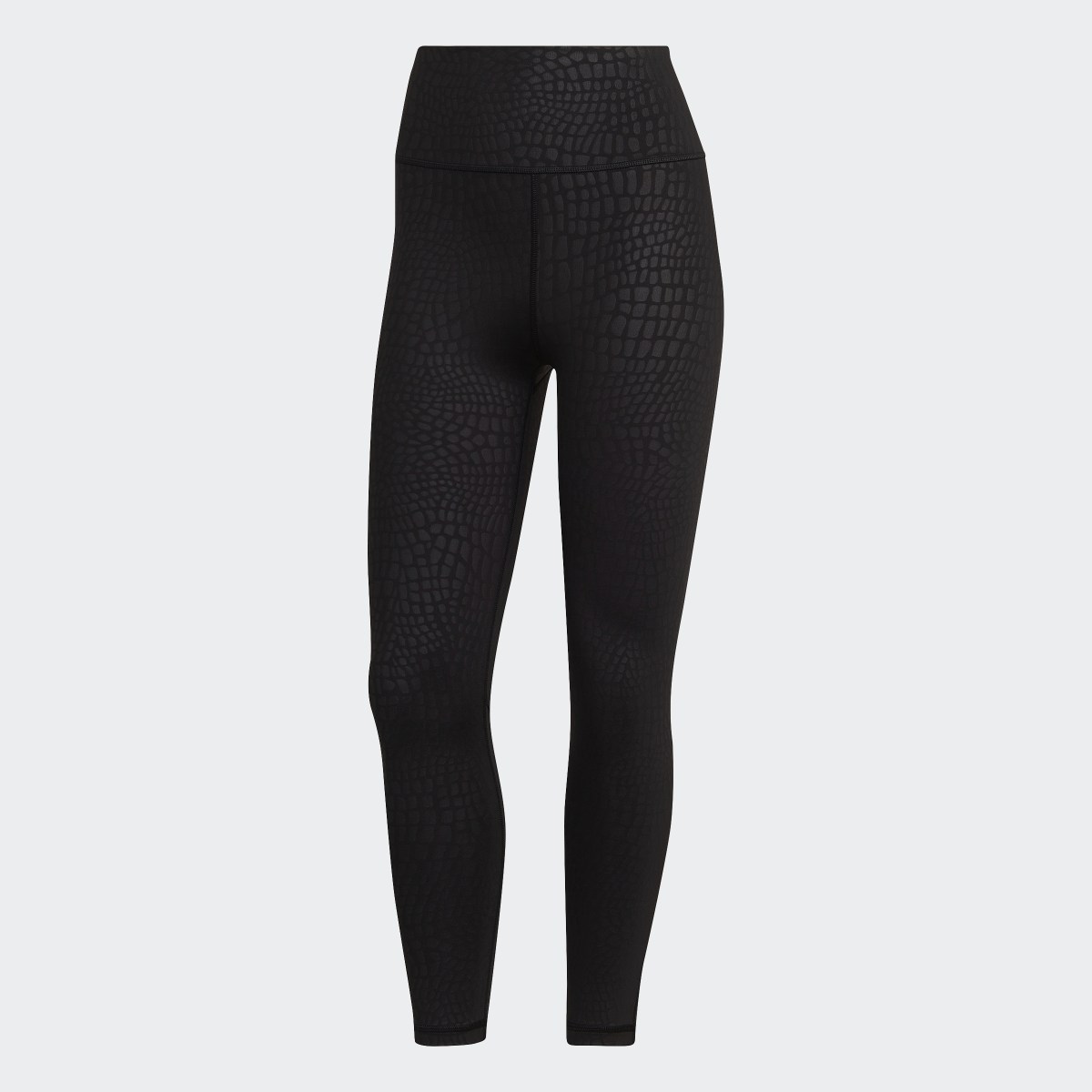 Adidas Optime Training Croc Emboss 7/8 Leggings. 5