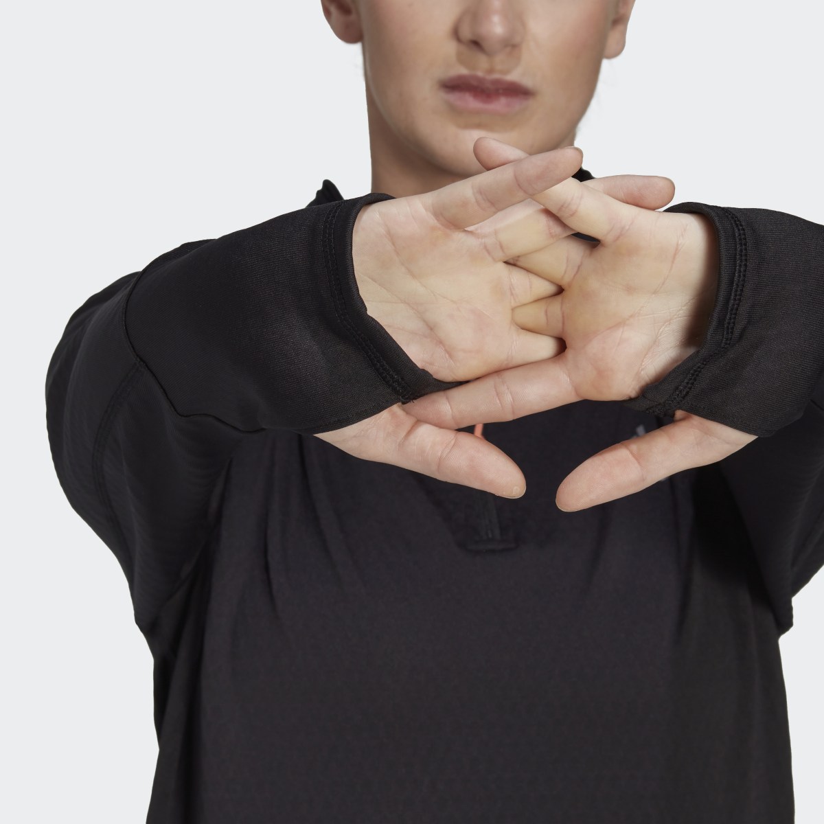 Adidas Sweat-shirt à capuche manches longues de running X-City Flooce. 8