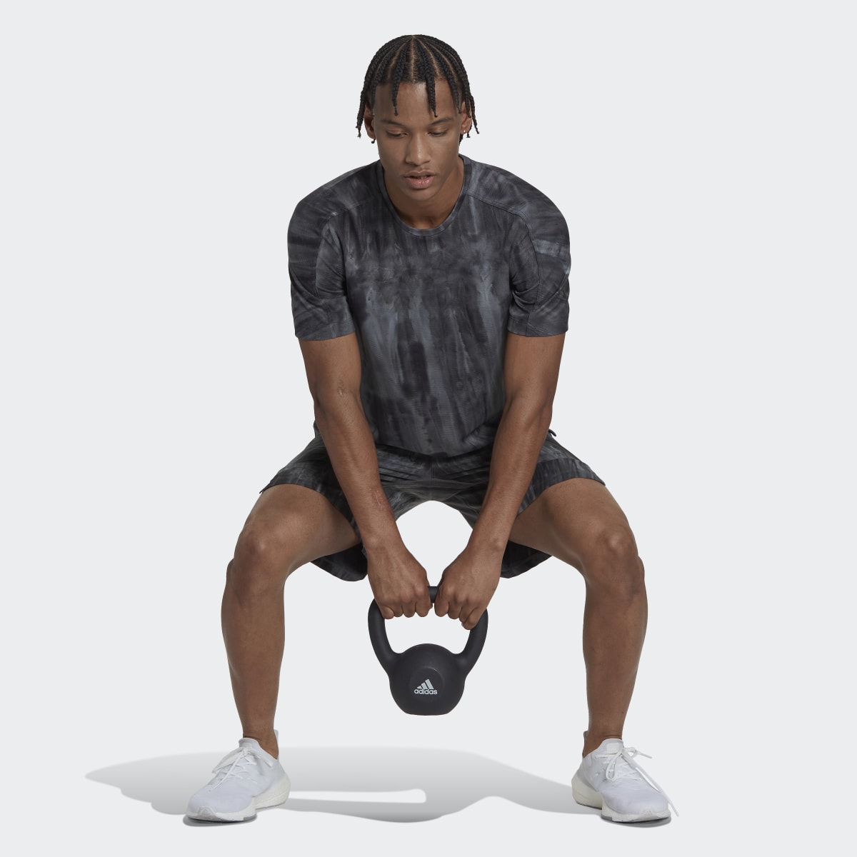 Adidas T-shirt Workout Spray Dye. 4