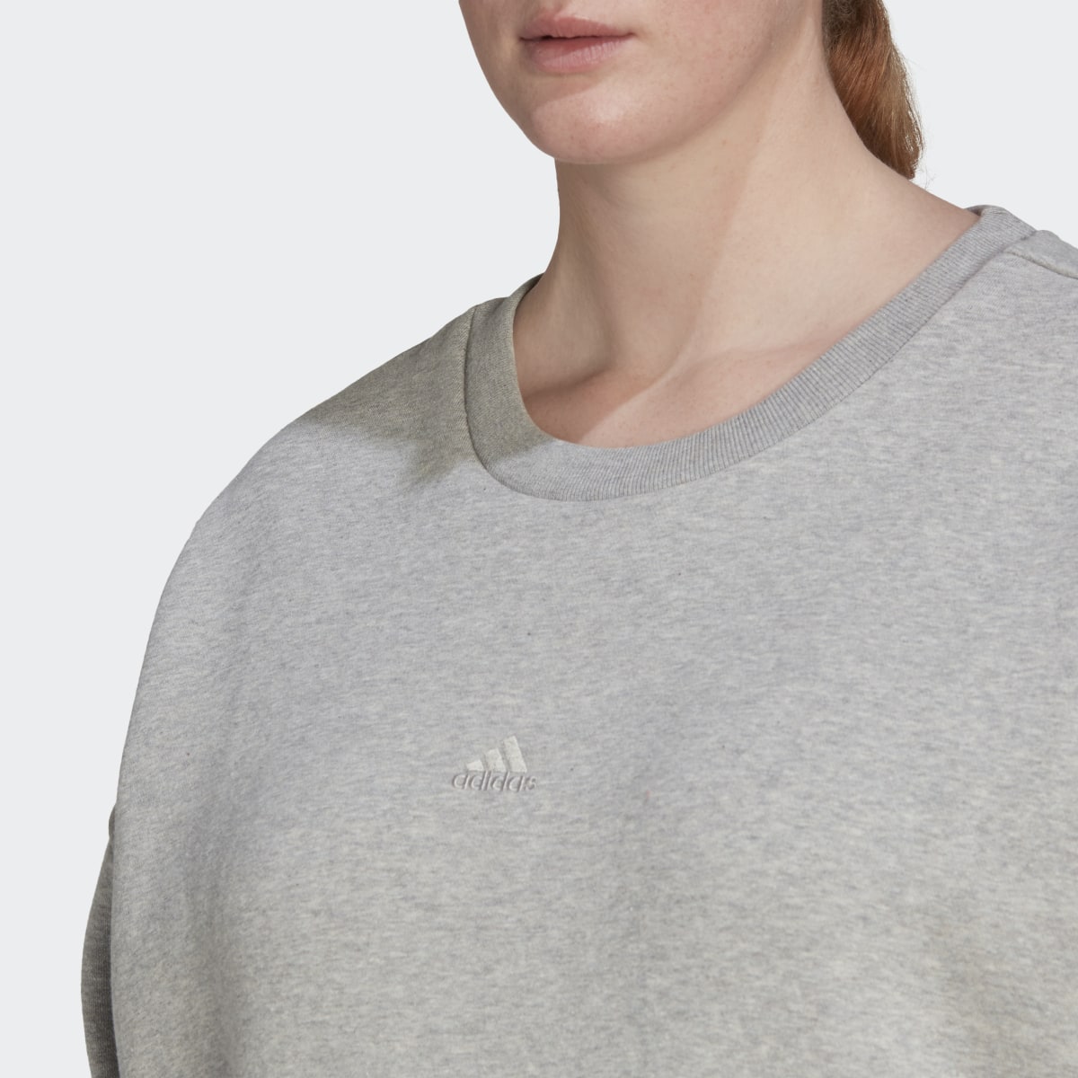 Adidas ALL SZN Fleece Sweatshirt (Plus Size). 6
