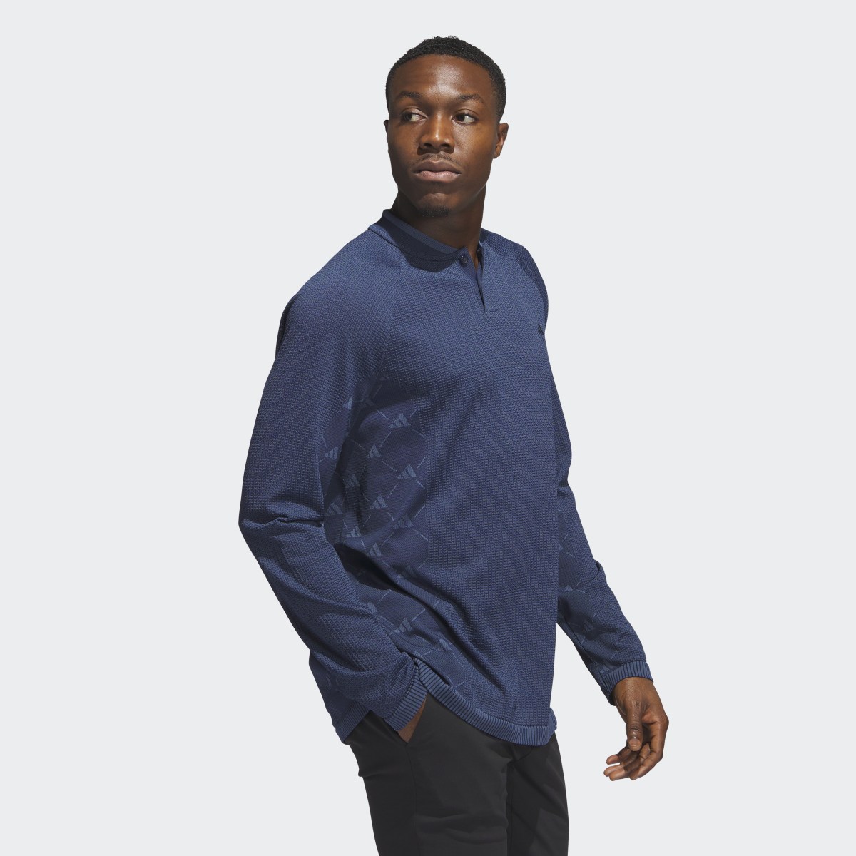 Adidas Polo Ultimate365 Tour PRIMEKNIT Long Sleeve. 4