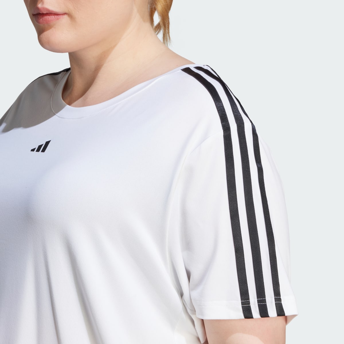 Adidas AEROREADY Train Essentials 3-Stripes T-Shirt (Plus Size). 7