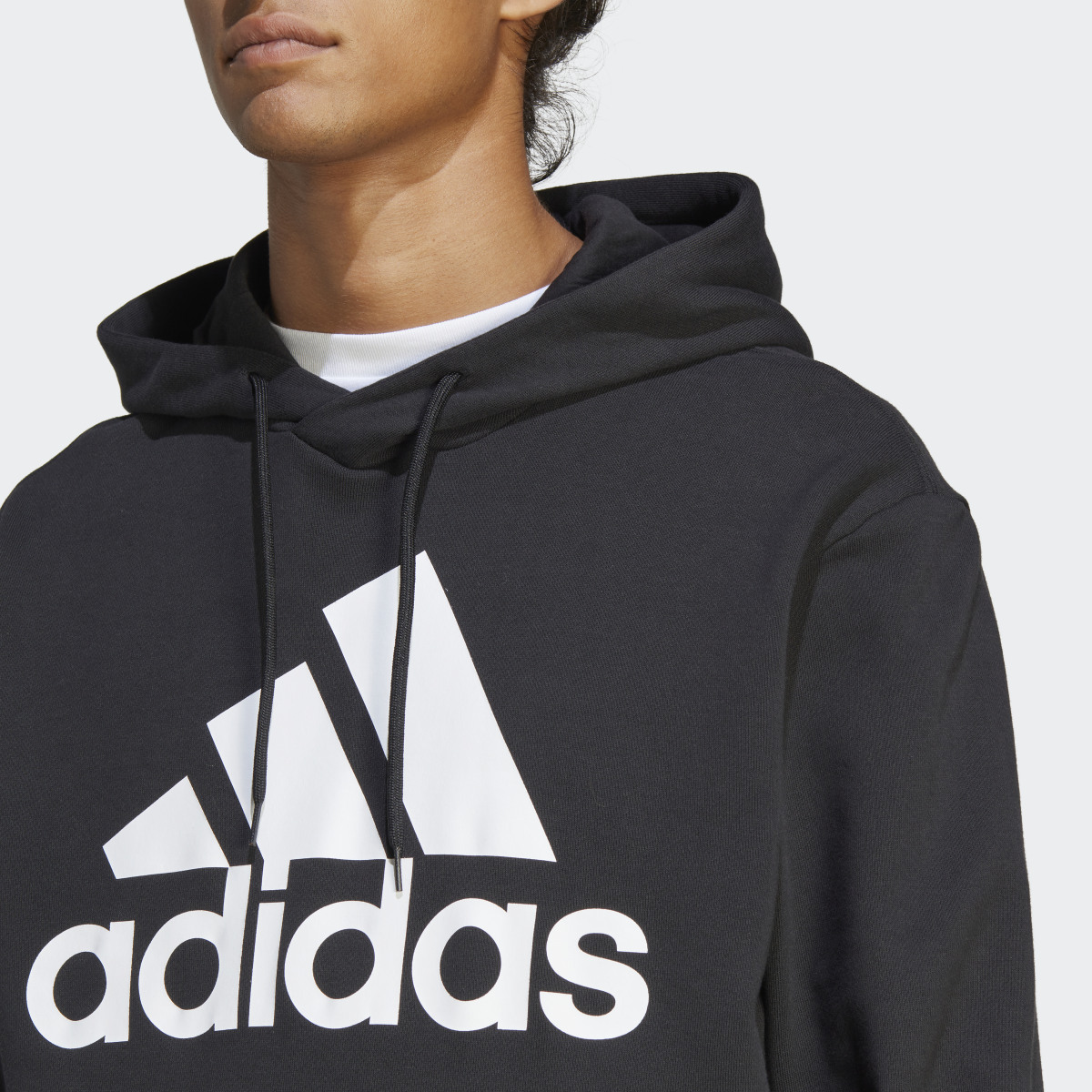 Adidas Sudadera con Gorro Essentials Logo Lineal Felpa. 6