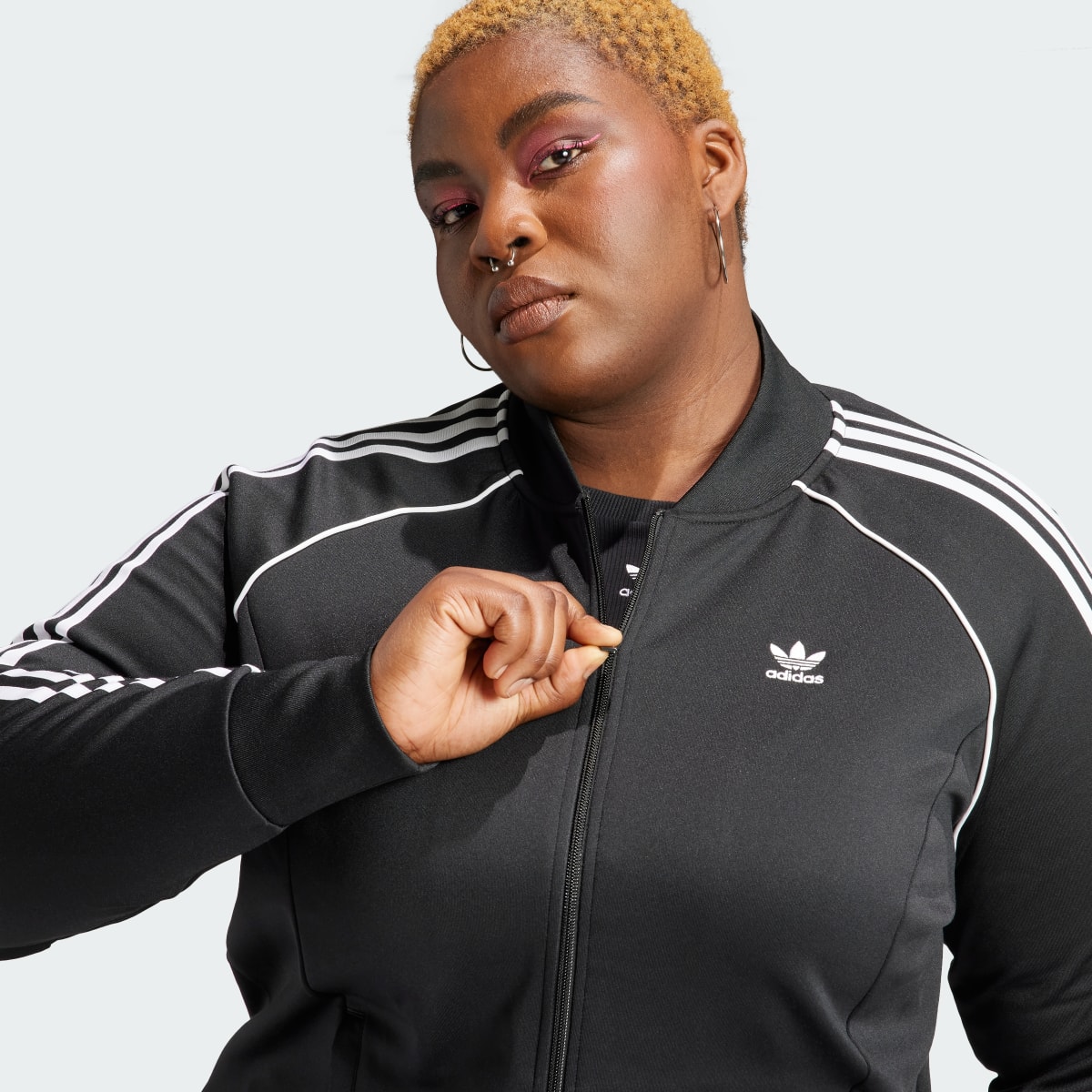 Adidas Adicolor Classics SST Track Jacket (Plus Size). 6