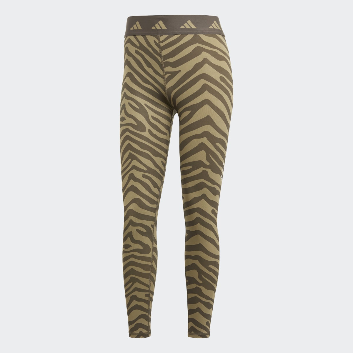 Adidas Hyperglam Techfit High-Waisted 7/8 Zebra Leggings. 4