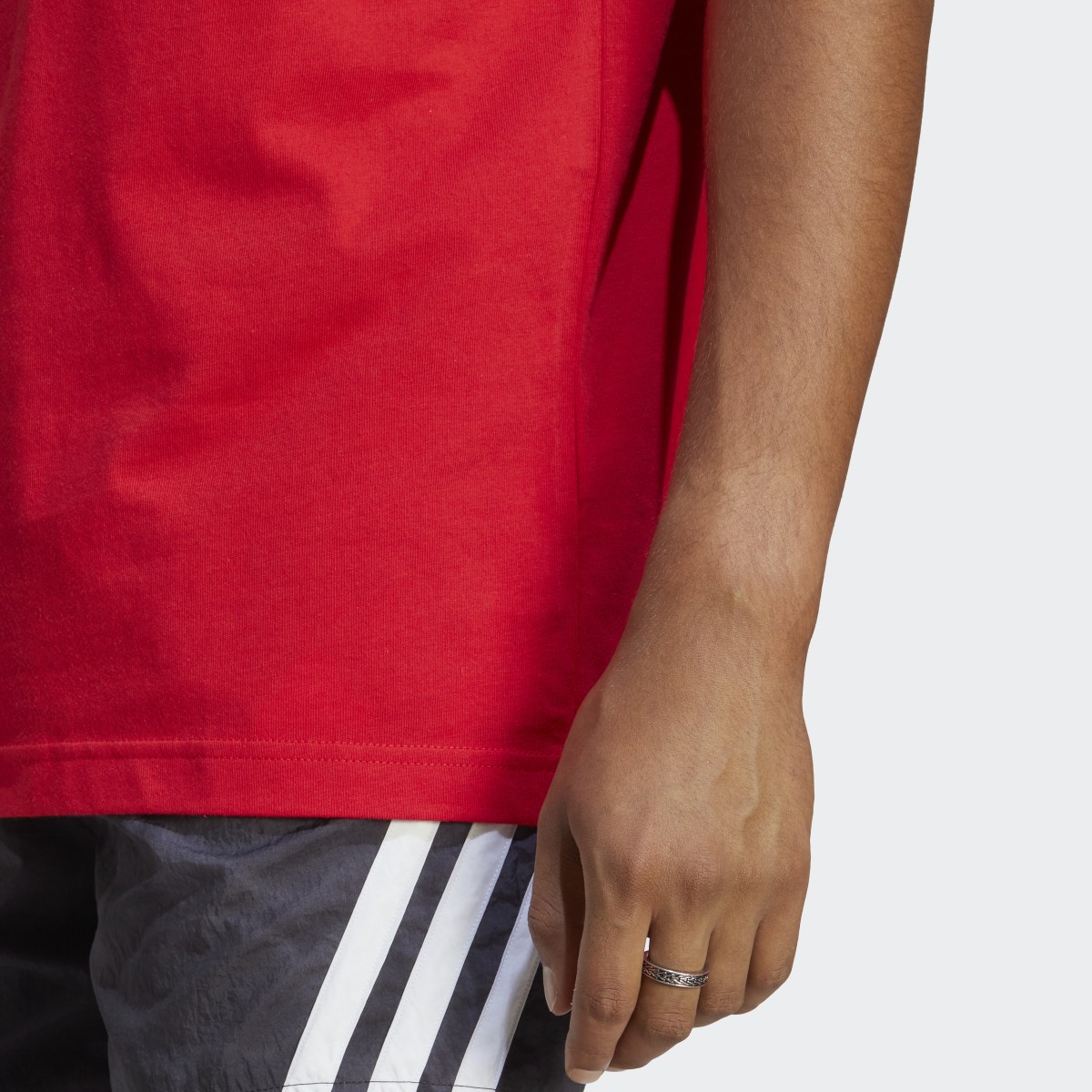 Adidas Essentials Single Jersey 3-Stripes T-Shirt. 7