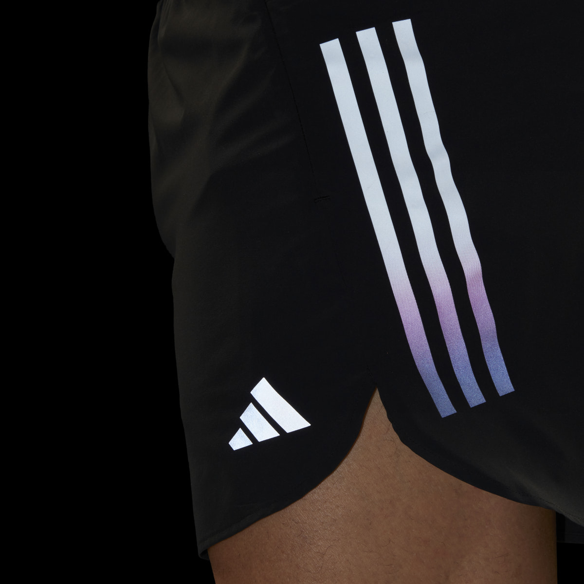 Adidas Run Icons 3-Streifen Shorts. 7