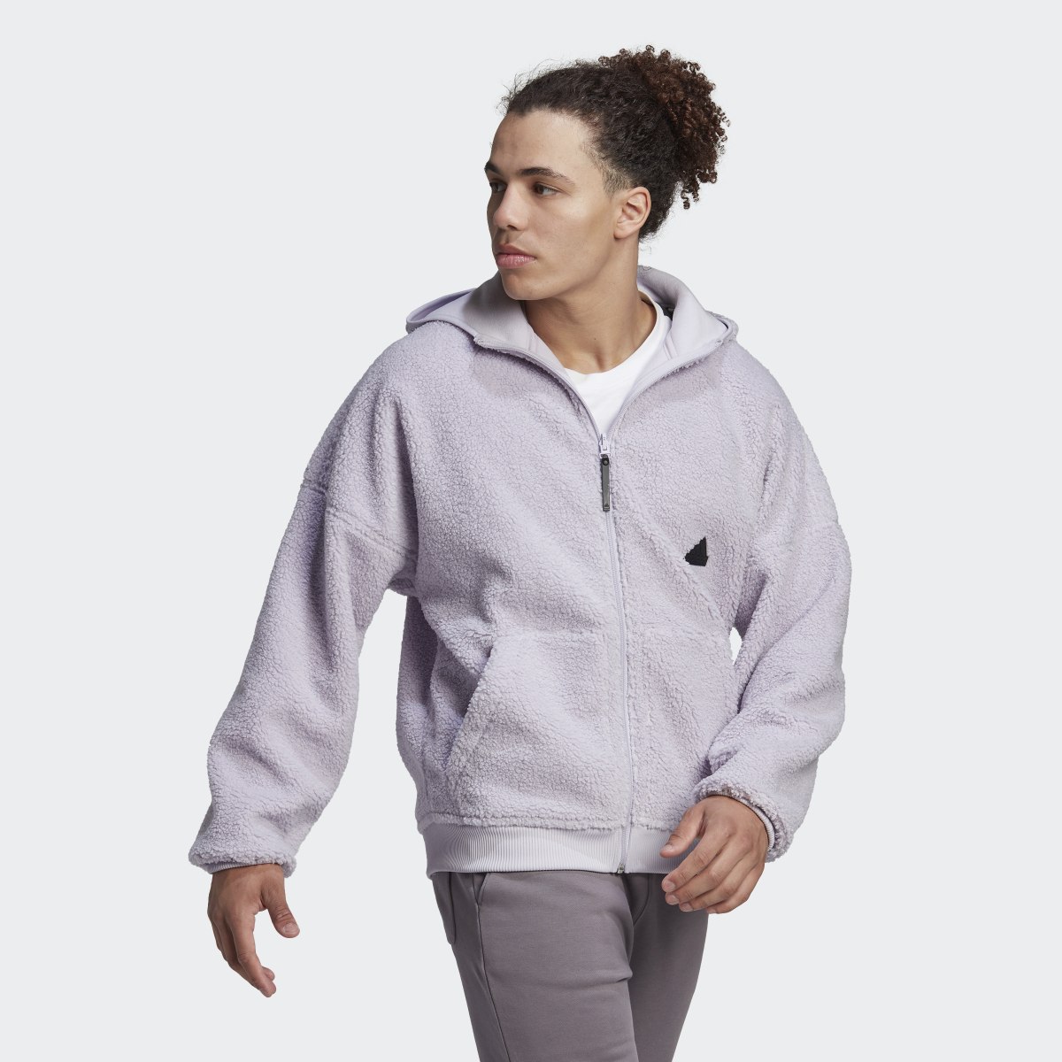 Adidas Polar Fleece Full-Zip Sweatshirt. 4