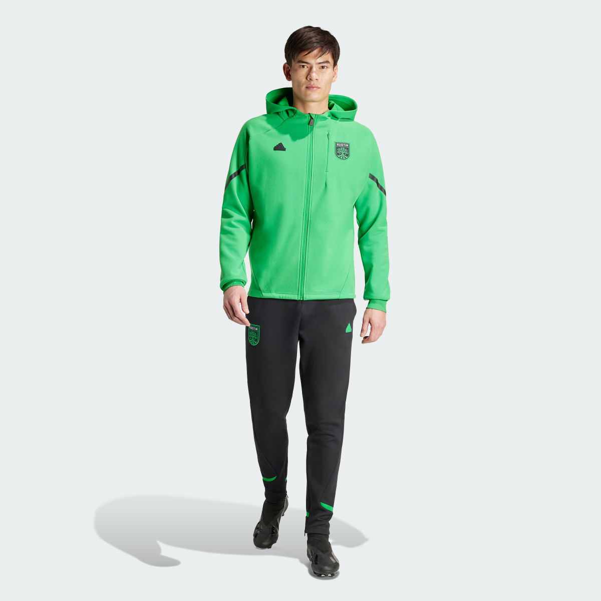 Adidas Austin FC Designed for Gameday Anthem Jacket. 6