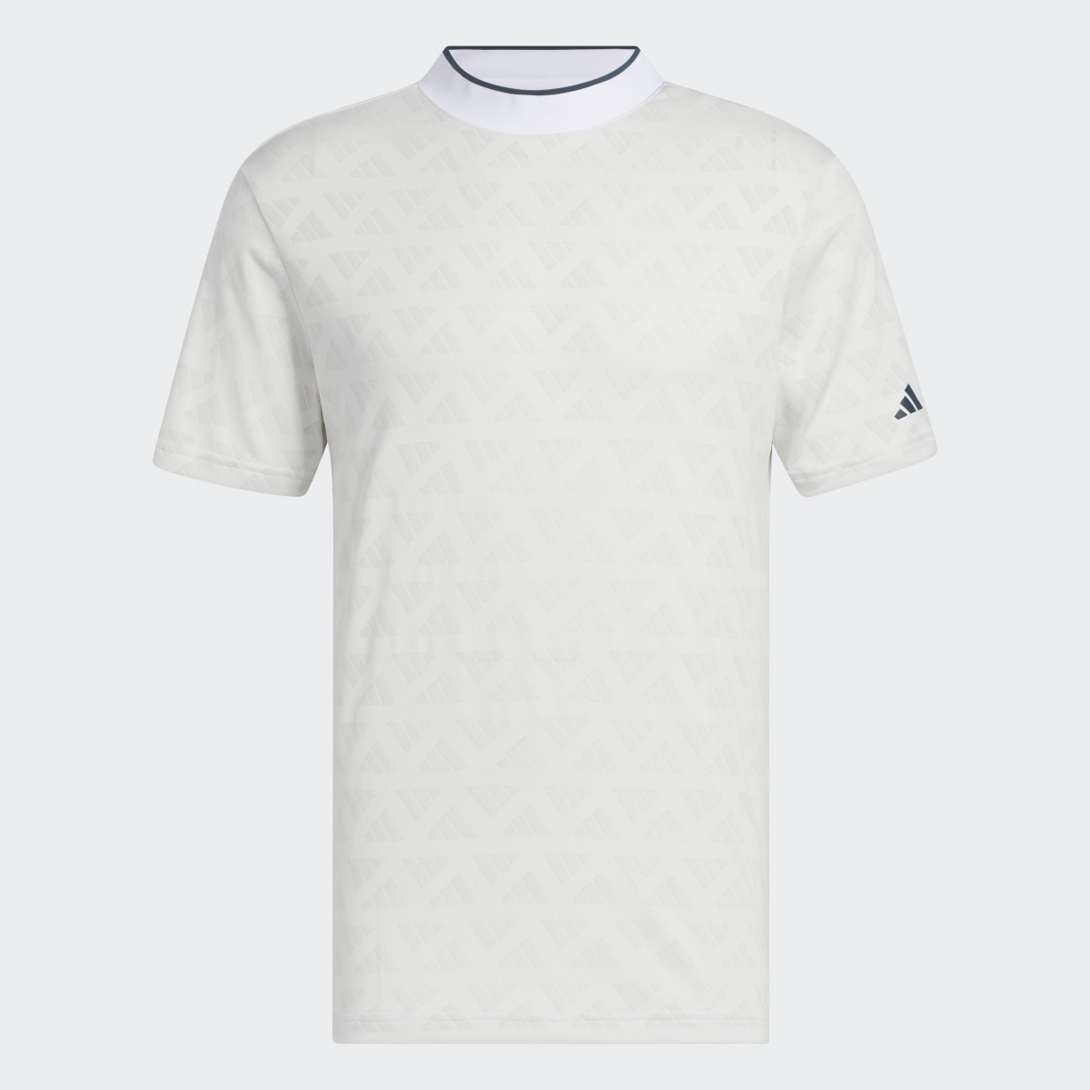 Adidas Adi Jacquard Mock Polo Shirt. 6