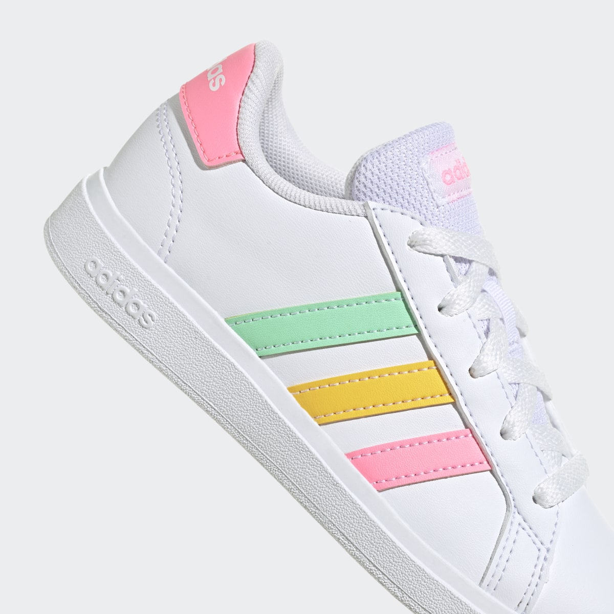 Adidas Grand Court Lifestyle Tennis Lace-Up Shoes. 9