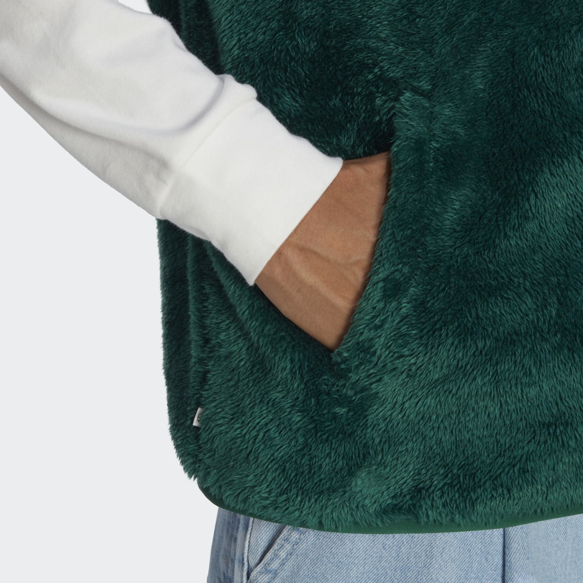 Adidas Gilet Essentials+ Fluffy Fleece Reversible. 8