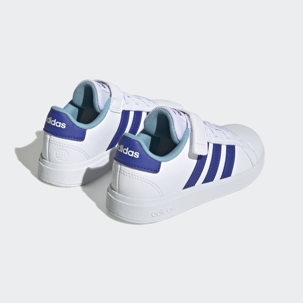 Adidas Grand Court Court Elastic Lace and Top Strap Shoes. 6