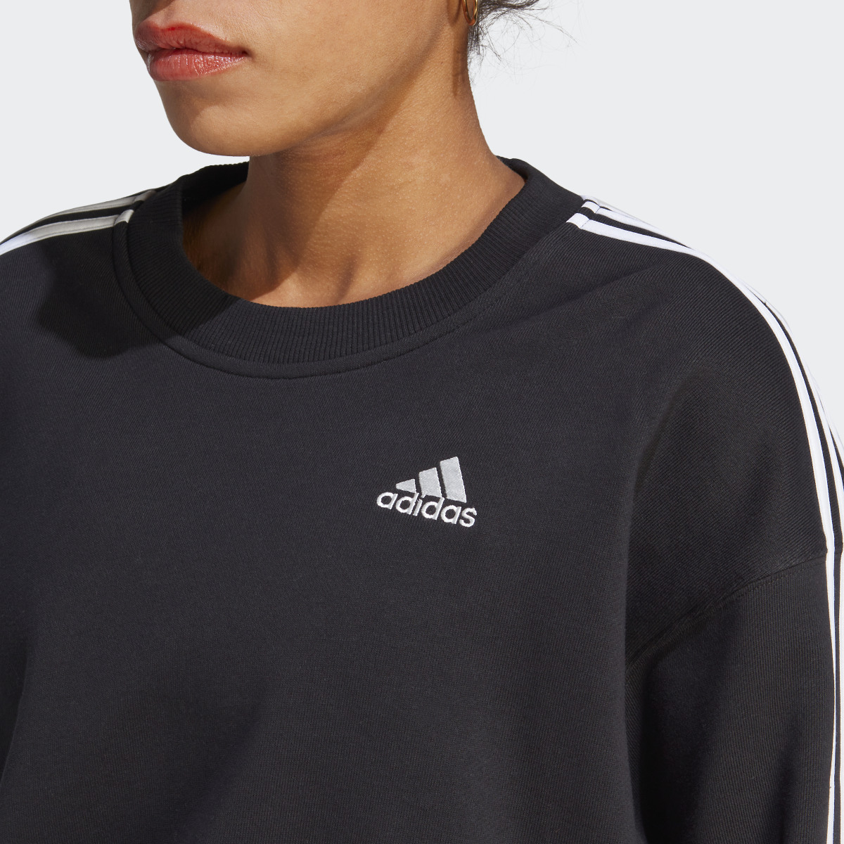 Adidas Felpa Essentials 3-Stripes Crop. 6