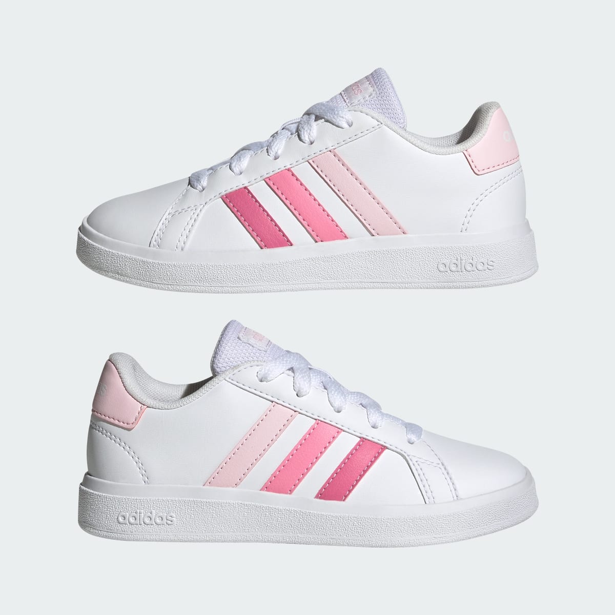 Adidas Grand Court Lifestyle Tennis Lace-Up Shoes. 8