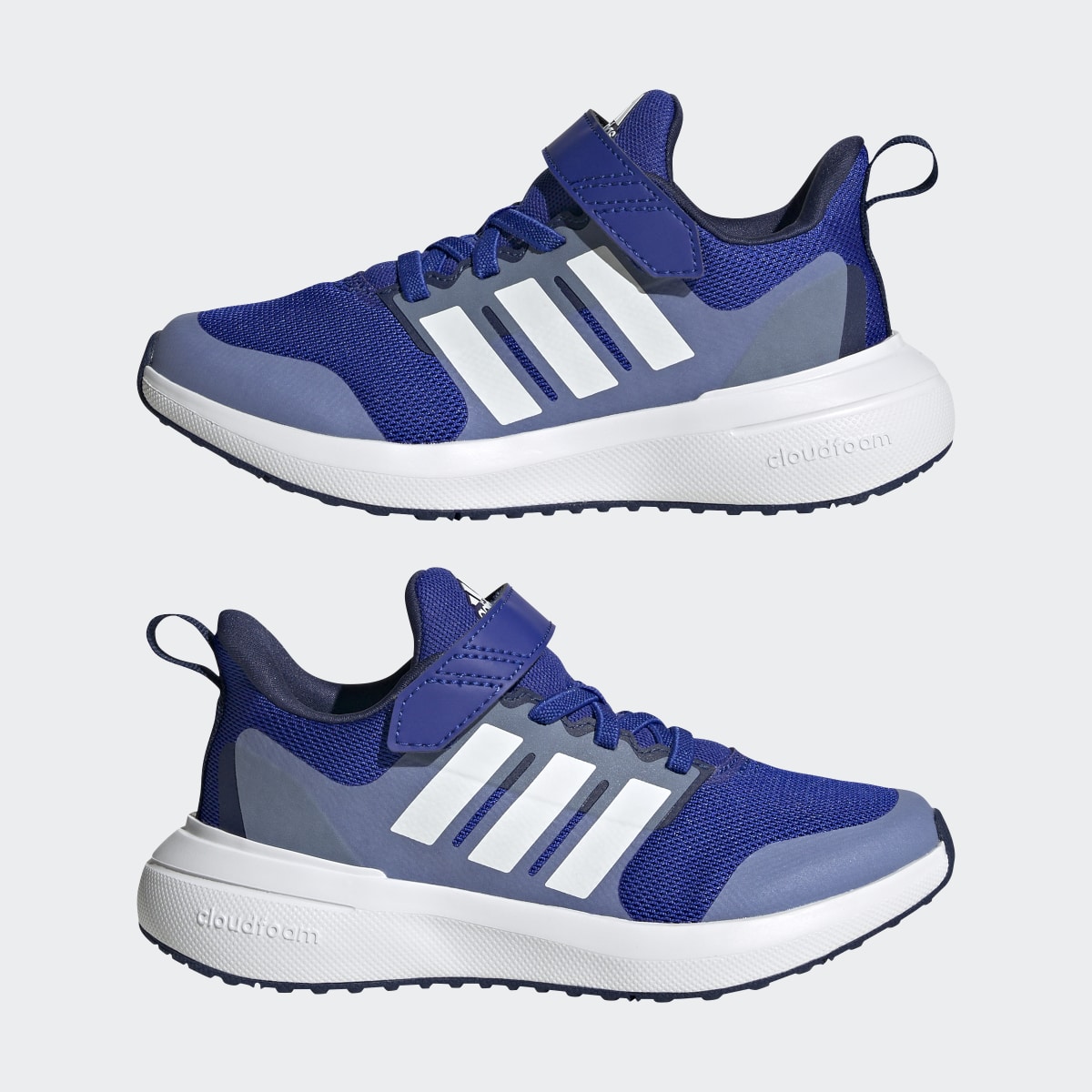 Adidas Chaussure à lacets élastiques et scratch FortaRun 2.0 Cloudfoam. 8