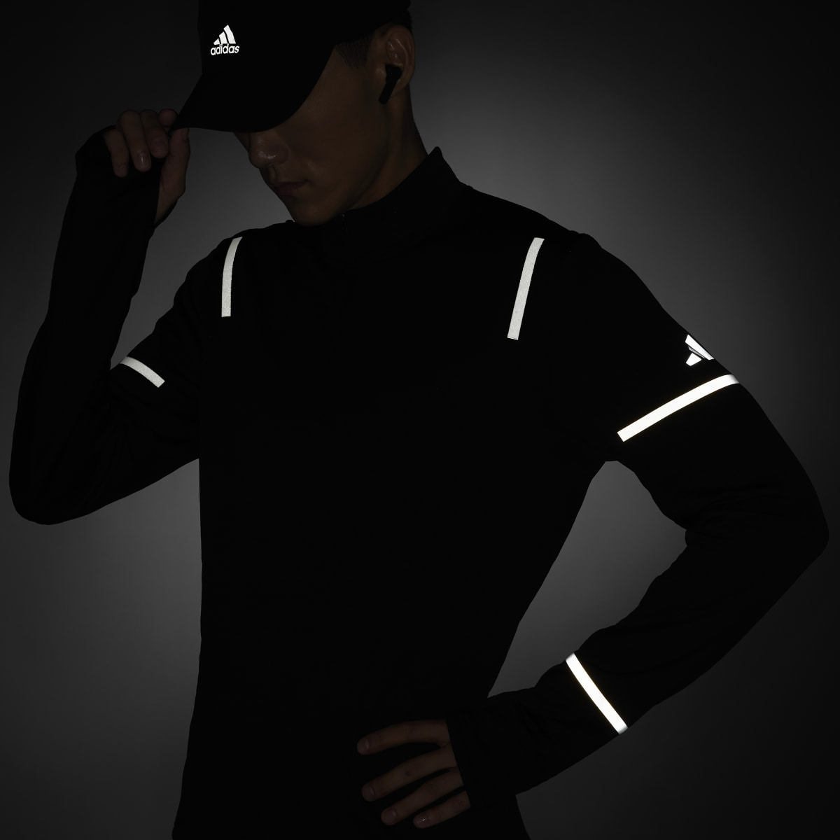 Adidas Maglia X-City Reflect At Night 1/2 Zip. 5