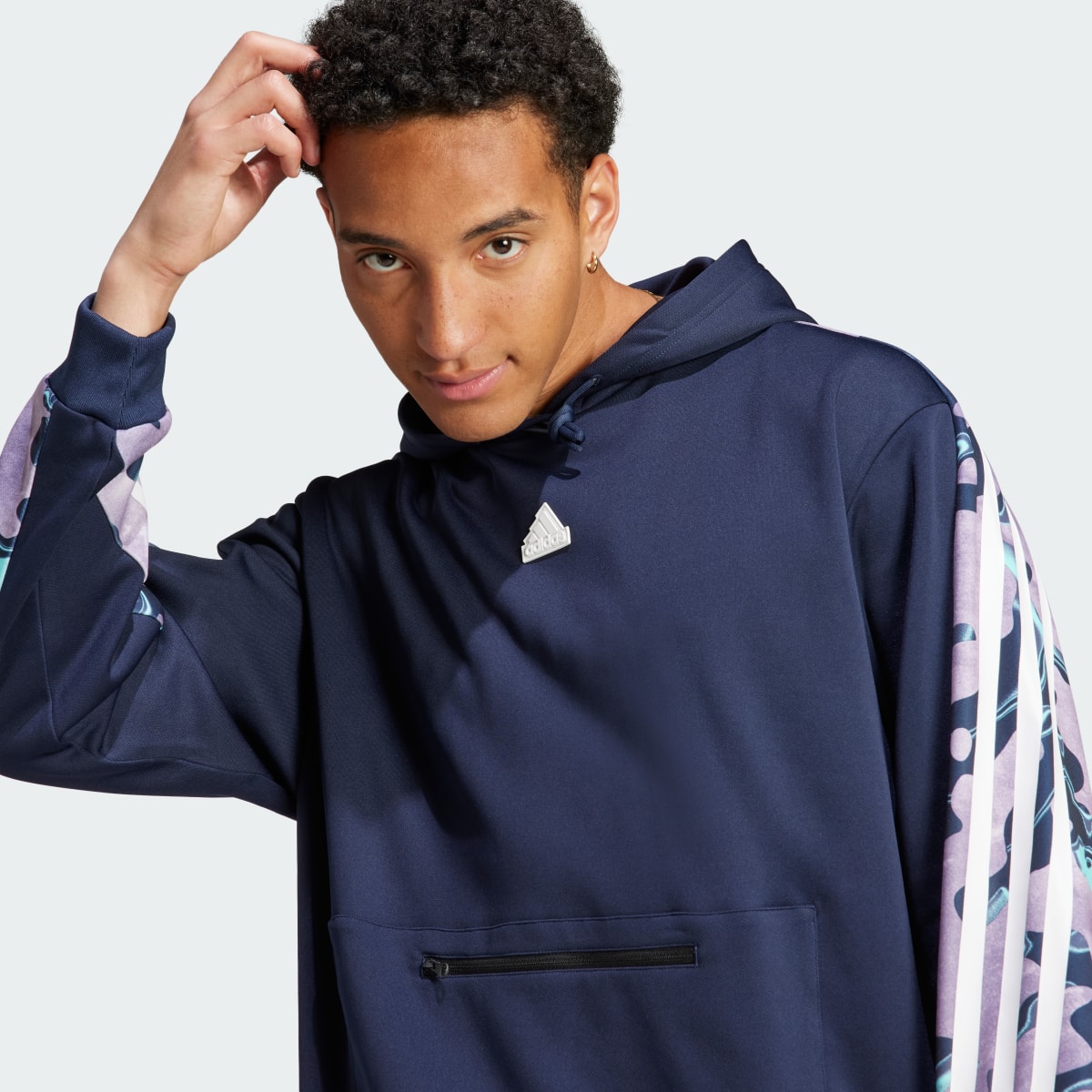 Adidas Future Icons Allover Print Hoodie. 6