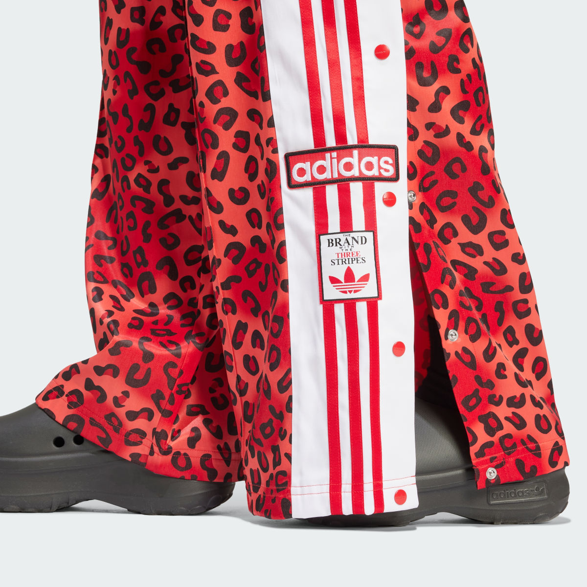 Adidas Originals Leopard Luxe Wide Leg Adibreak Track Pants. 5