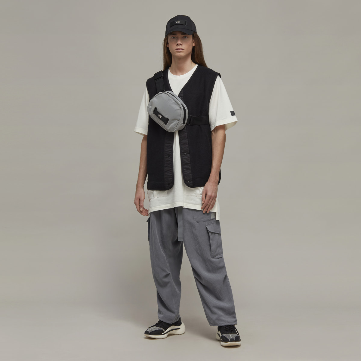 Adidas T-shirt à manches courtes en jersey avec poches en crêpe Y-3. 4