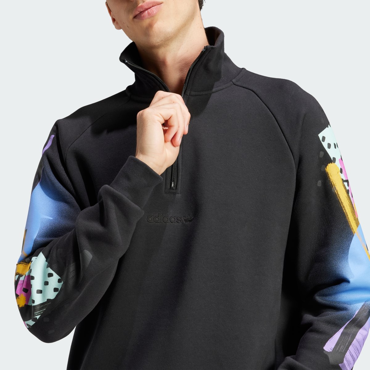 Adidas Sudadera Retro Quarter-Zip. 6