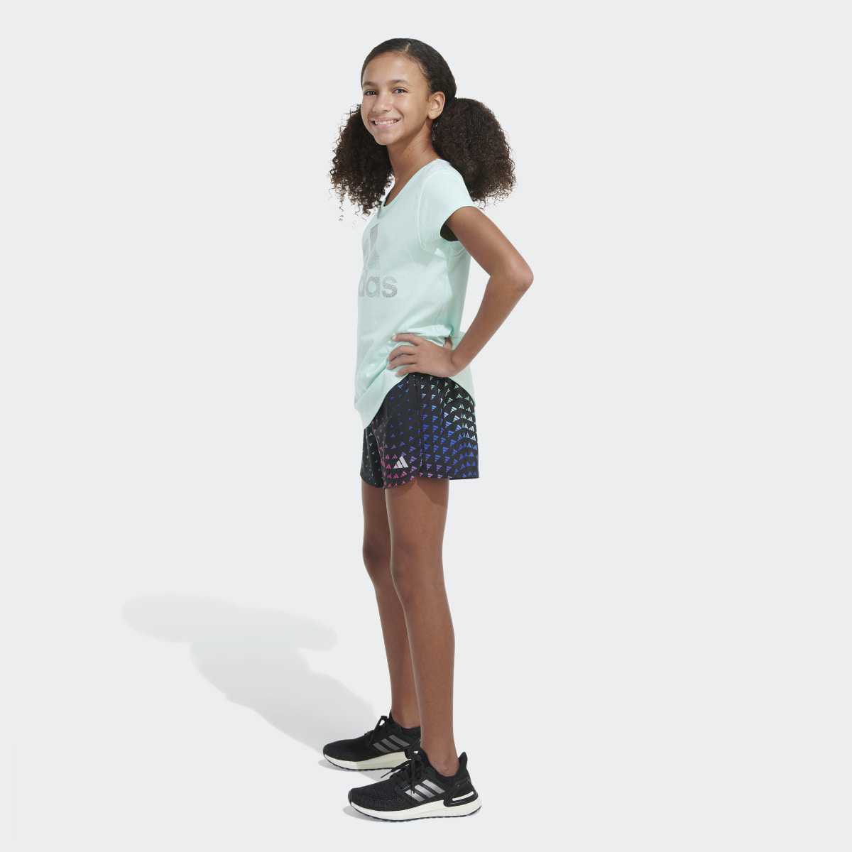 Adidas AEROREADY® Elastic Waistband All Over Print Pacer Woven Short. 7