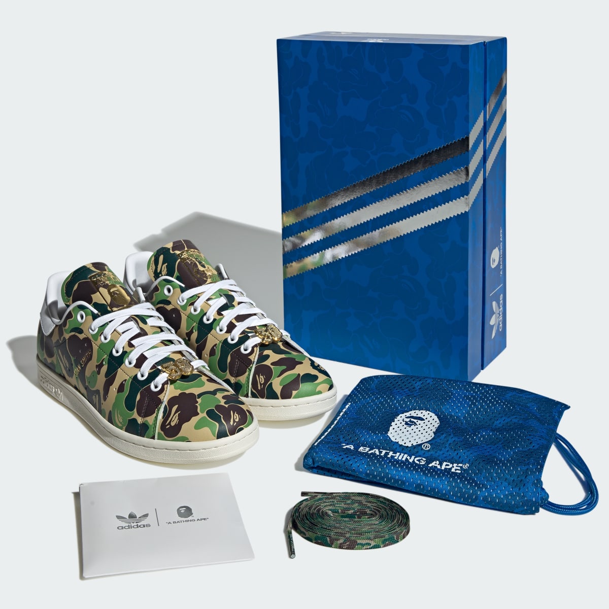 Adidas Stan Smith x Bape Shoes. 12