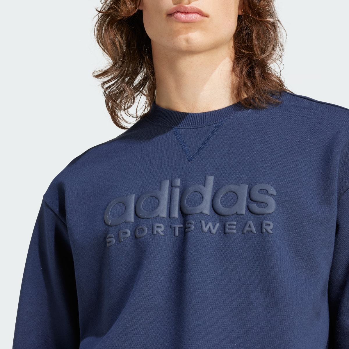 Adidas ALL SZN Fleece Graphic Sweatshirt. 6