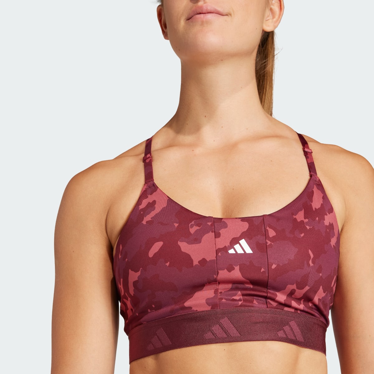 Adidas Sutiã de Sustentação Ligeira Techfit Aeroreact. 7