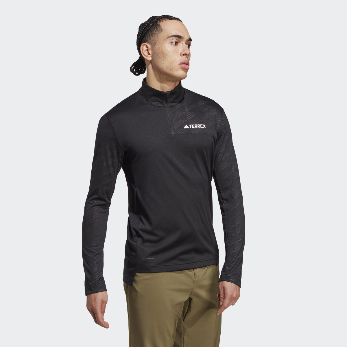 Adidas T-shirt manches longues à demi-zip Terrex Multi. 4