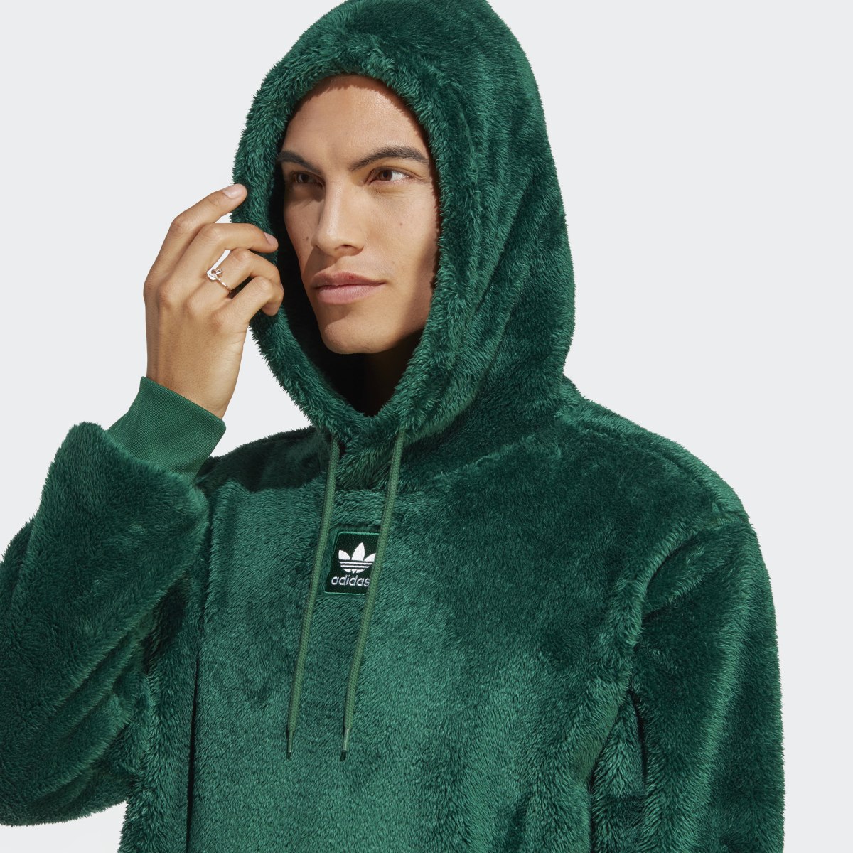 Adidas Essentials+ Fluffy Fleece Hoodie. 6