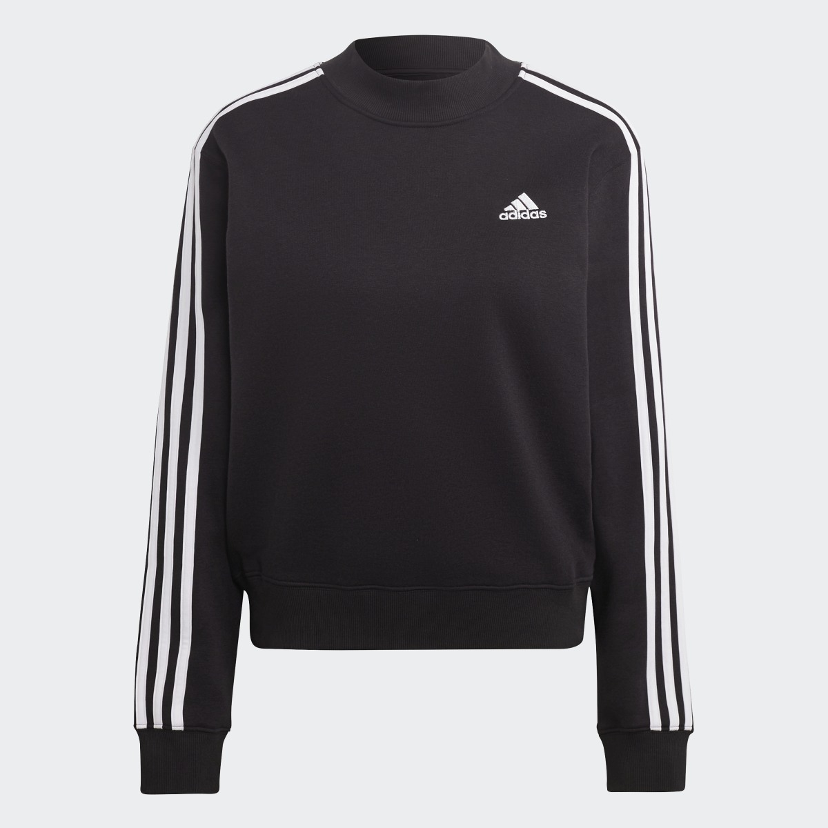Adidas Essentials 3-Stripes Half Neck Fleece Sweatshirt. 5