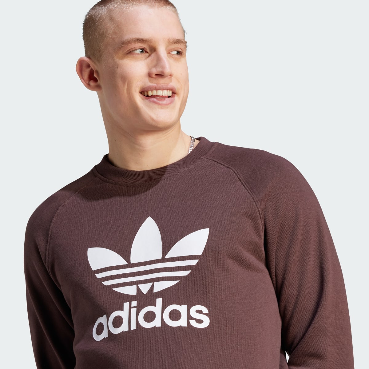 Adidas Adicolor Classics Trefoil Crewneck Sweatshirt. 6
