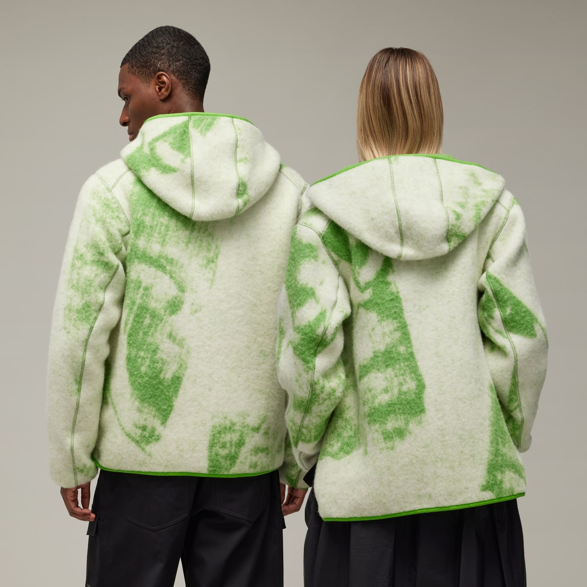 Adidas Y-3 Fuzzy Fleece Jacket. 4