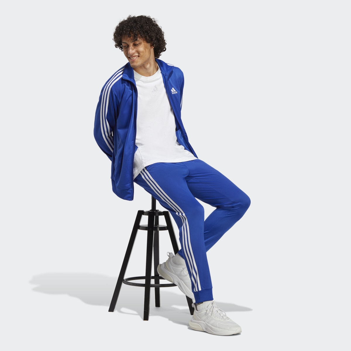 Adidas Basic 3-Stripes Tricot Track Suit. 4