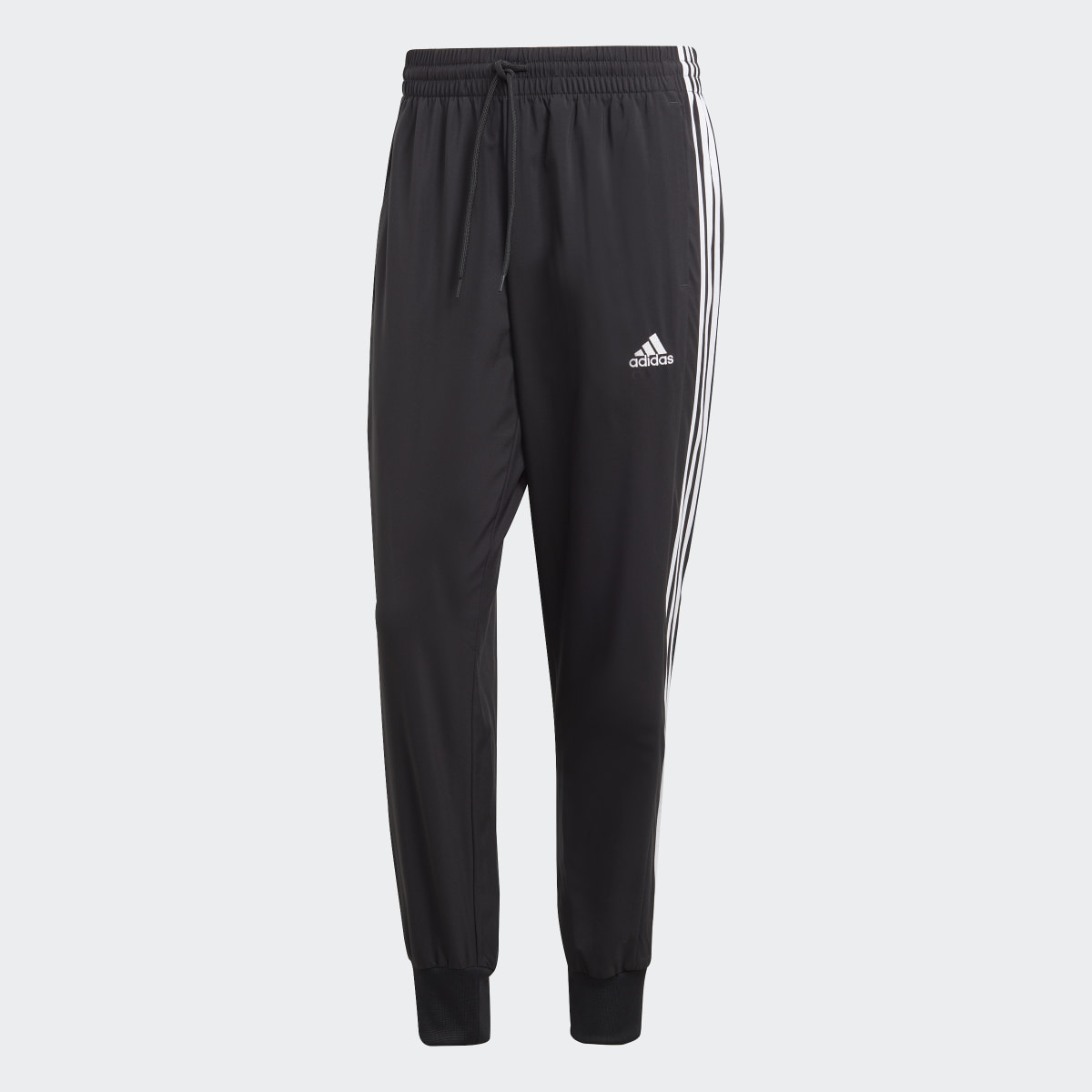 Adidas AEROREADY Essentials Tapered Cuff Woven 3-Streifen Hose. 5