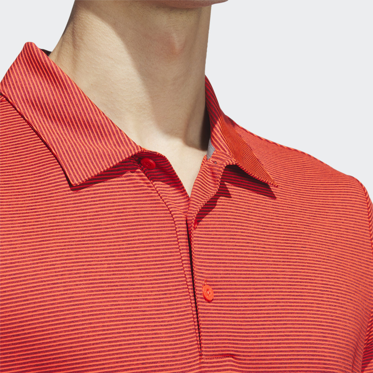 Adidas Ottoman Stripe Golf Polo Shirt. 7