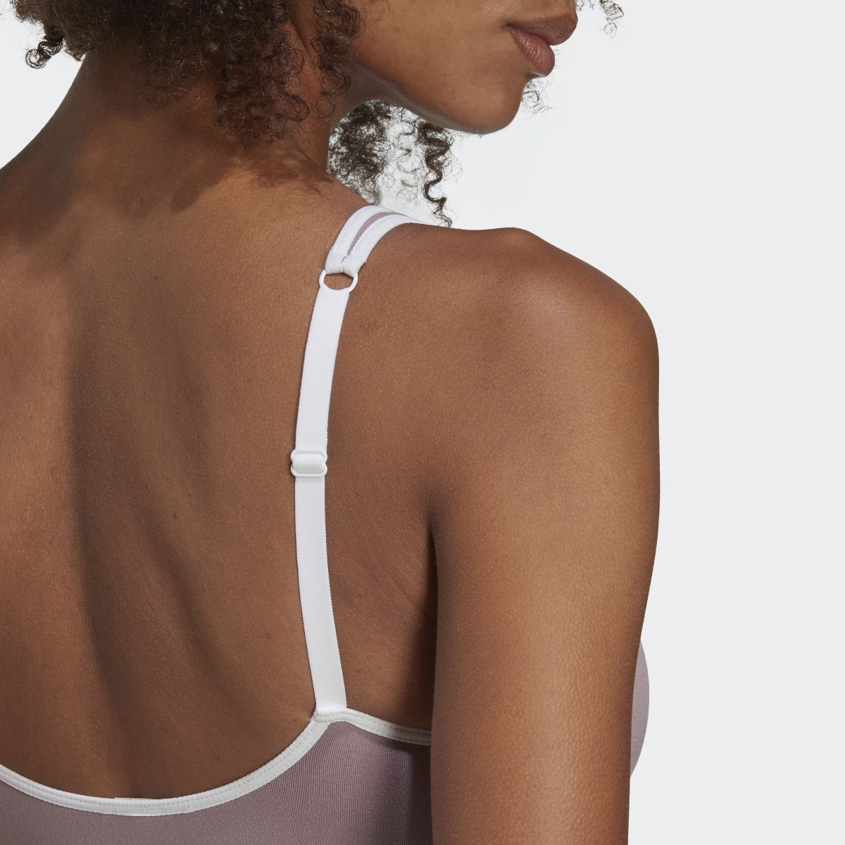 Adidas Modern Flex Cotton Scoop Low Back Bralet. 8