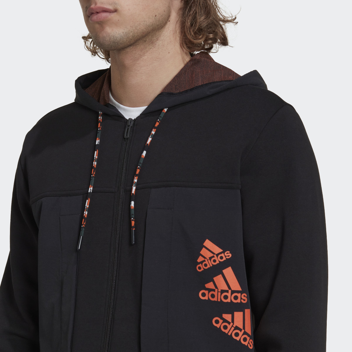 Adidas Veste à capuche entièrement zippée en molleton Essentials BrandLove. 6