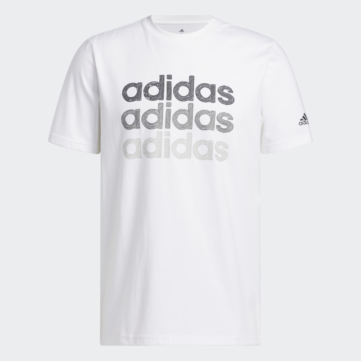 Adidas Multi Linear Sportswear Graphic Tee (Short Sleeve). 4