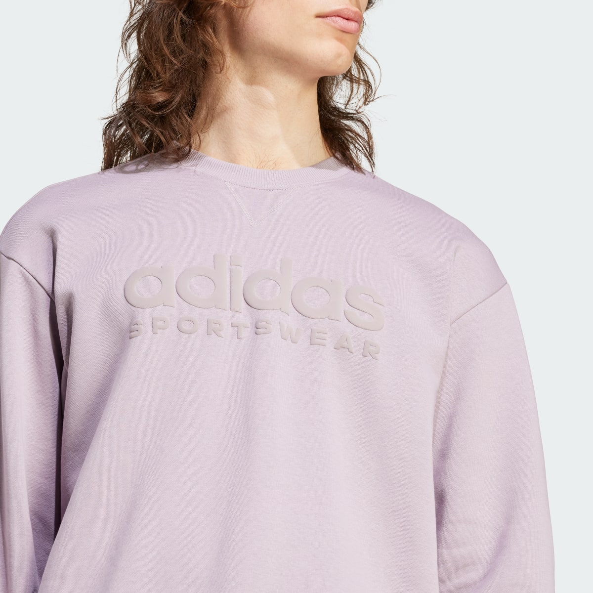 Adidas ALL SZN Fleece Graphic Sweatshirt. 7