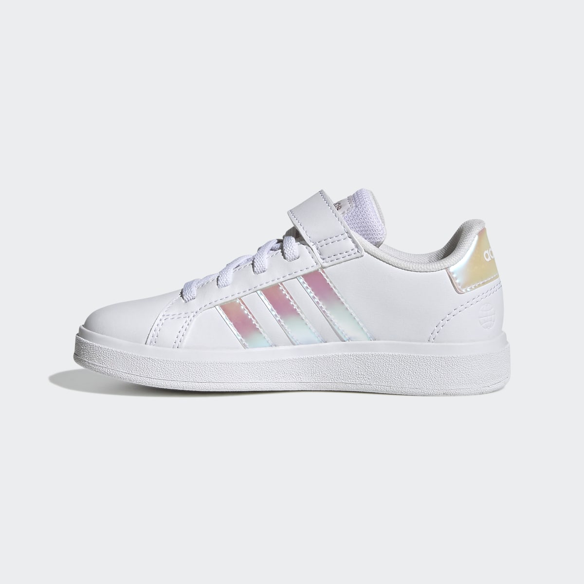 Adidas Grand Court Lifestyle Court Elastic Lace and Top Strap Shoes. 7