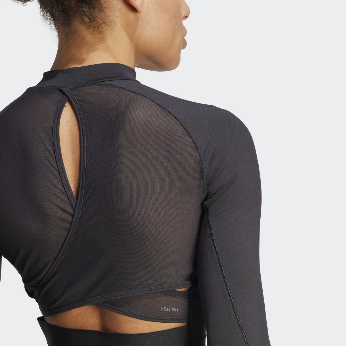 Adidas HIIT HEAT.RDY Long Sleeve Crop Tee. 7