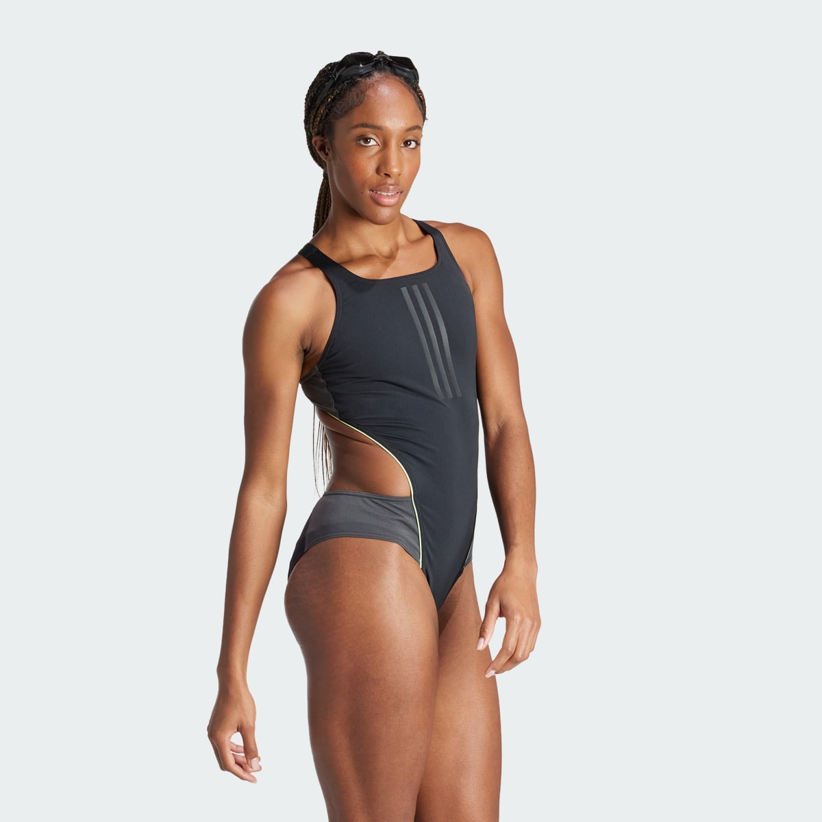 Adidas Ripstream 3-Stripes Y-Back Swimsuit. 4