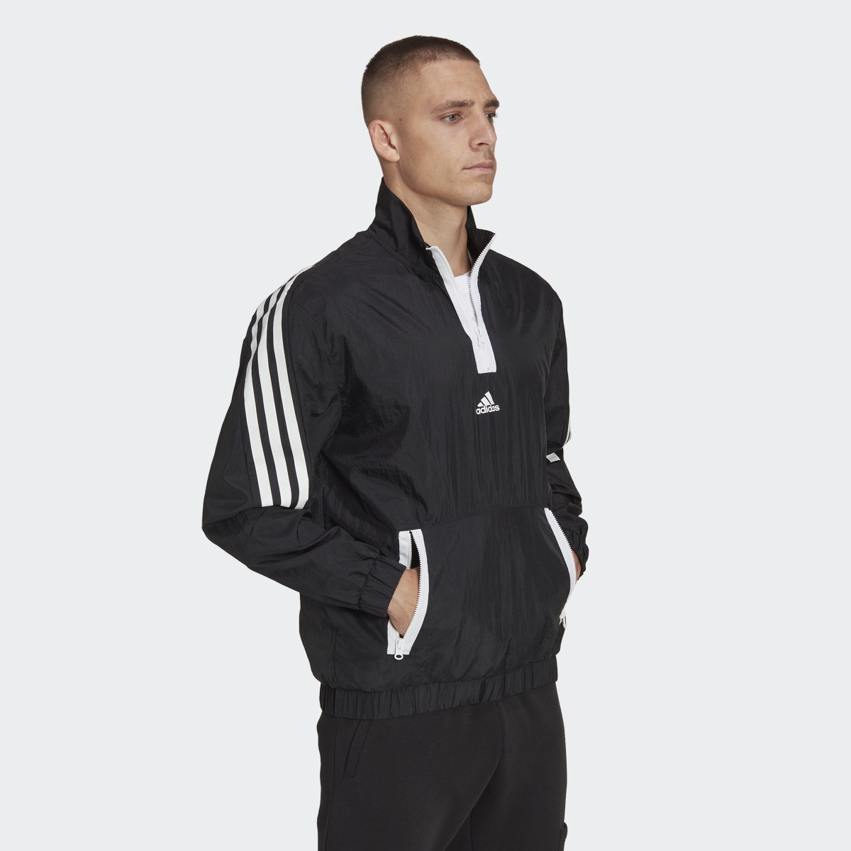 Adidas Camisola com Fecho a 1/4 3-Stripes Future Icons. 4