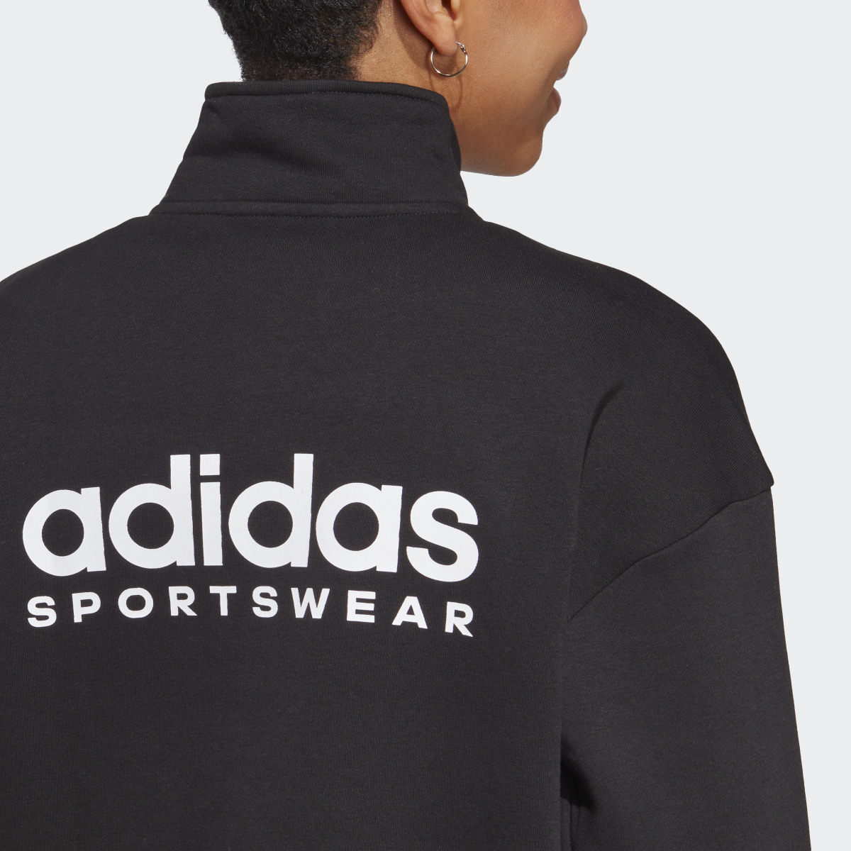 Adidas ALL SZN Fleece Graphic Quarter-Zip Sweatshirt. 7