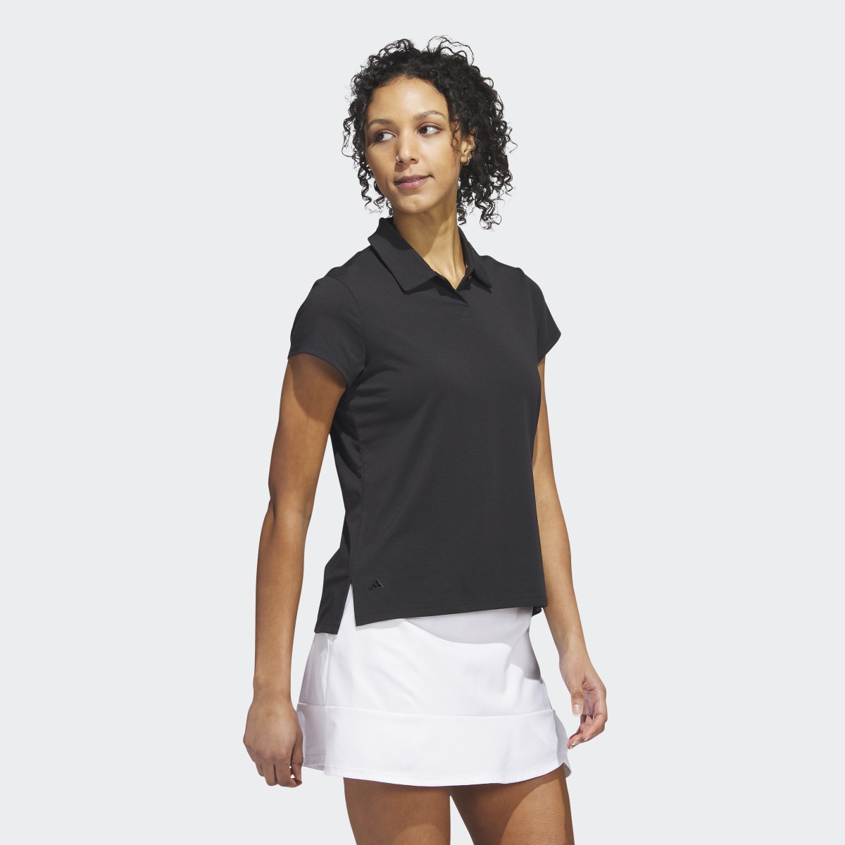 Adidas Go-To Heathered Golf Polo Shirt. 4