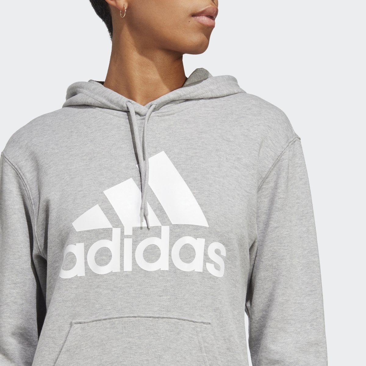Adidas Sweat-shirt à capuche en molleton coupe standard Big Logo Essentials. 6